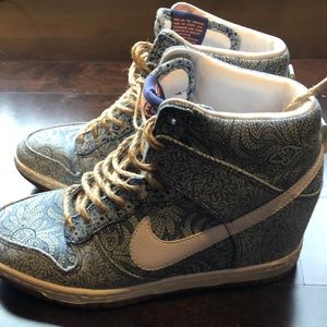 Nike liberty of London sky hi wedge sneaker